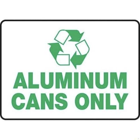 Accuform Aluminum Cans Only, Aluma-Lite, 10 in x 14 in MPLR535XL